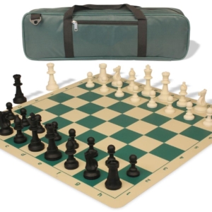 20×20" Vinyl Chess Set with Pieces & Carry Bag